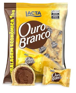 Chocolate  Bombom Ouro Branco 1Kg Lacta