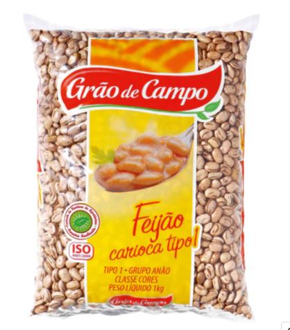 Feijao Carioca 1Kg Grao de Campo