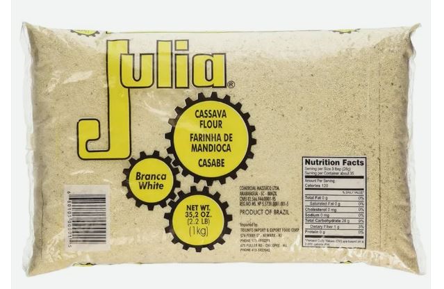Farinha de Mandioca Crua 1Kg Julia