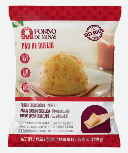 Pao Queijo Tradicional 1Kg Forno de Minas