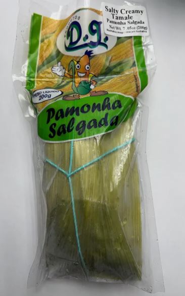 Pamonha de Milho Salgada com Queijo DJ