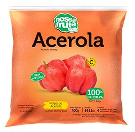Polpa de Acerola 400g Nossa Fruta