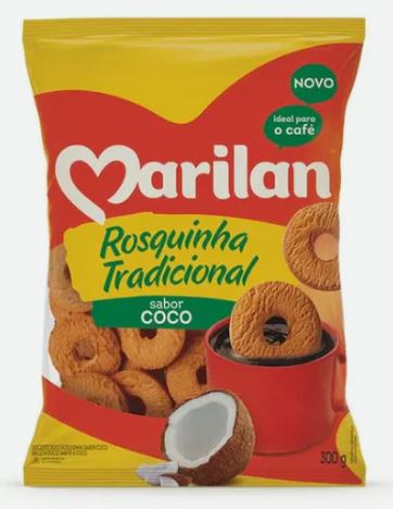 Bolachas Rosquinha Coco 300gr Marilan