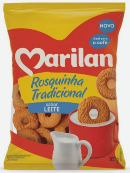 Bolachas Rosquinha Leite 300gr Marilan