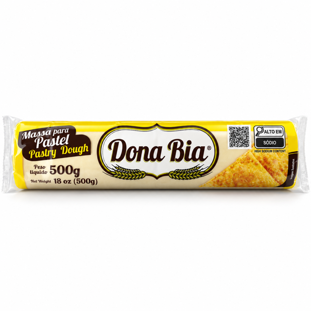 Massa para Pastel em Rolo 17.64 oz / 500 gr – Dona Bia 261076    -    Brazilian Pastel Pastry Dough Roll 17.64 oz / 500 gr – Dona Bia