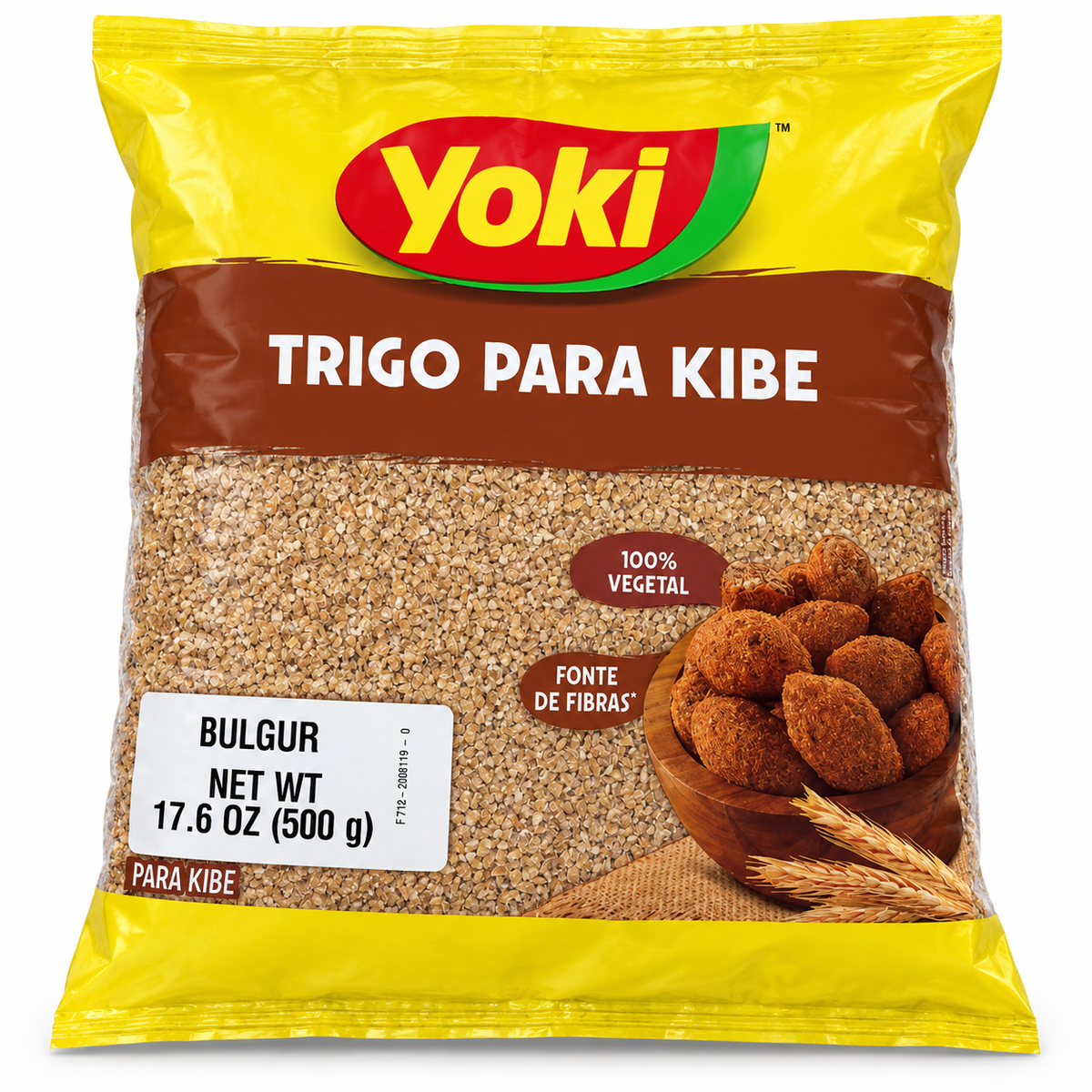 Trigo para Quibe 17.6 oz / 500 gr – Yoki 261076    -    Bulgur Wheat for Kibbeh 17.6 oz / 500 gr – Yoki