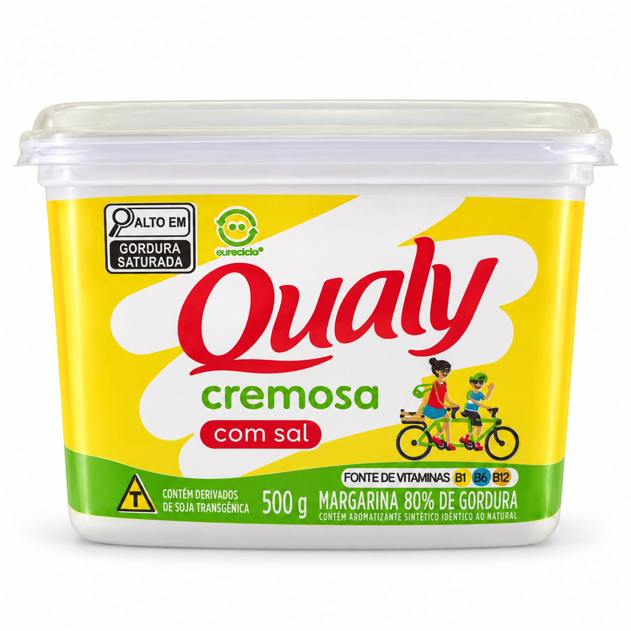 Margarina Tradicional com Sal 17.64 oz / 500 gr – Qualy 261076    -    Traditional Salted Margarine 17.64 oz / 500 gr – Qualy