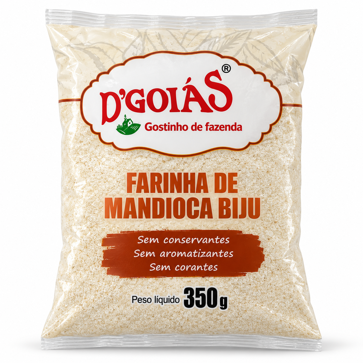 Farinha de Mandioca Biju 12.35 oz / 350 gr – D'Goiás 261076    -    Biju Cassava Flour 12.35 oz / 350 gr – D'Goiás