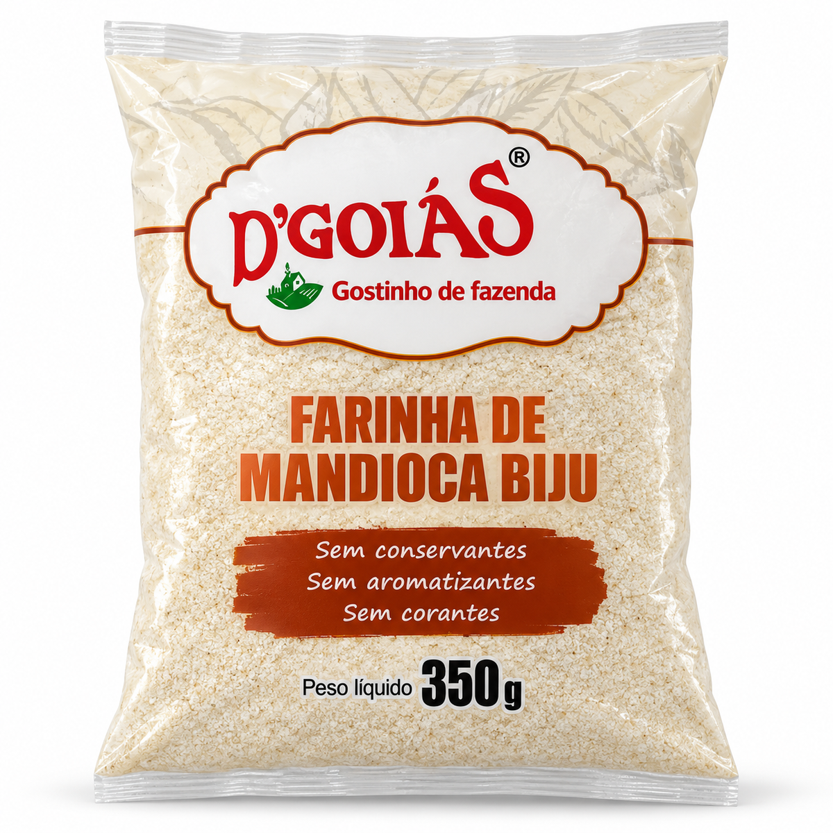 Farinha de Mandioca Biju 12.35 oz / 350 gr – D'Goiás 261076    -    Biju Cassava Flour 12.35 oz / 350 gr – D'Goiás