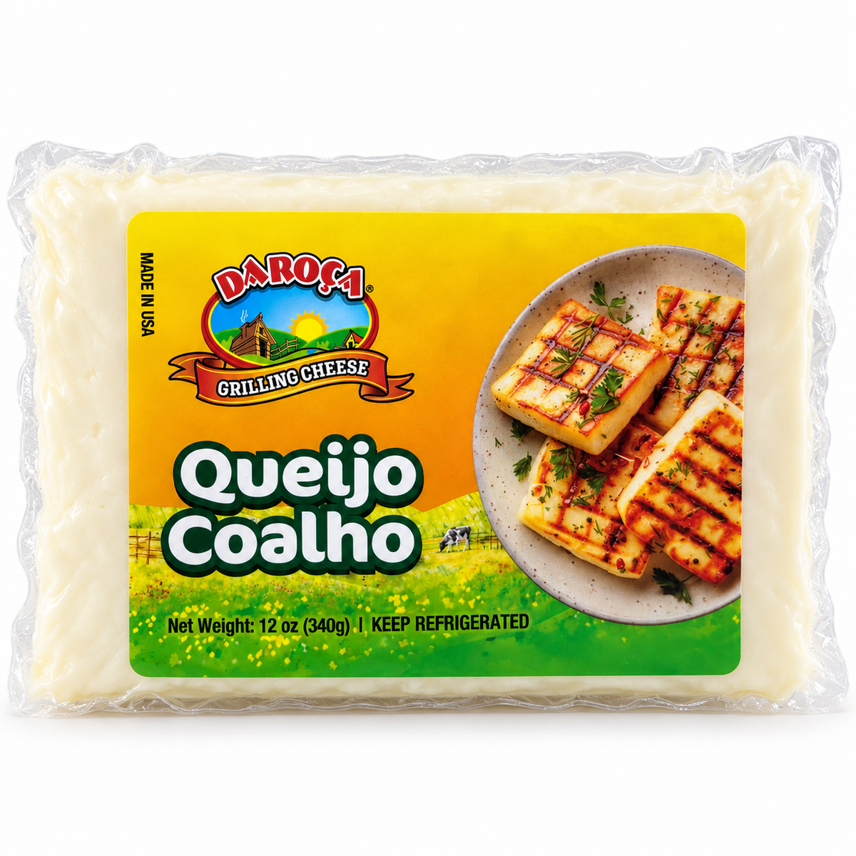 Queijo Coalho 12 oz / 340 gr – Da Roça 261076  - Brazilian Grilling Cheese 12 oz / 340 gr – Da Roça