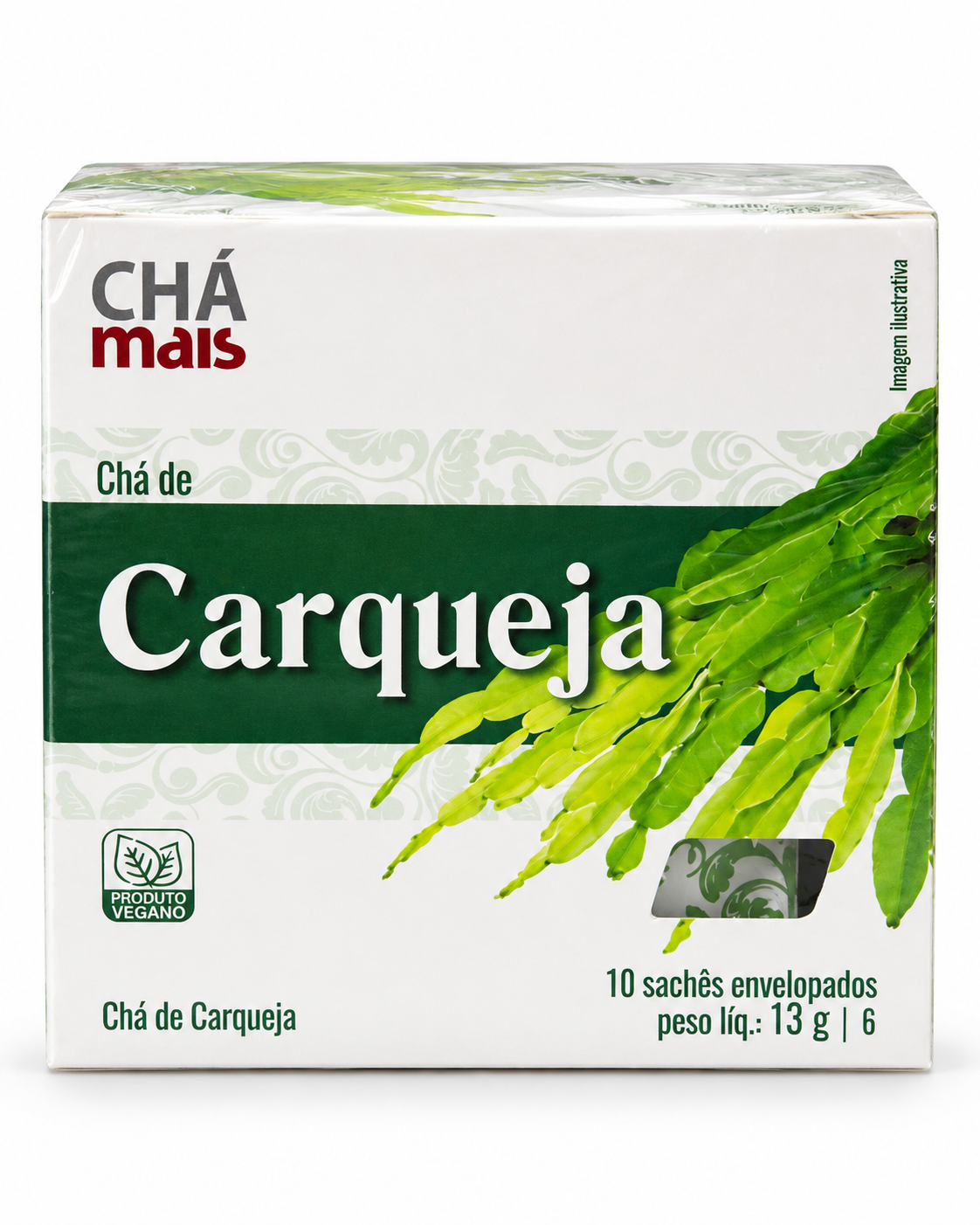 Chá de Carqueja 0.46 oz / 13 gr (10 Sachês) – Chá Mais 261076   -    Carqueja Herbal Tea 0.46 oz / 13 gr (10 Tea Bags) – Chá Mais