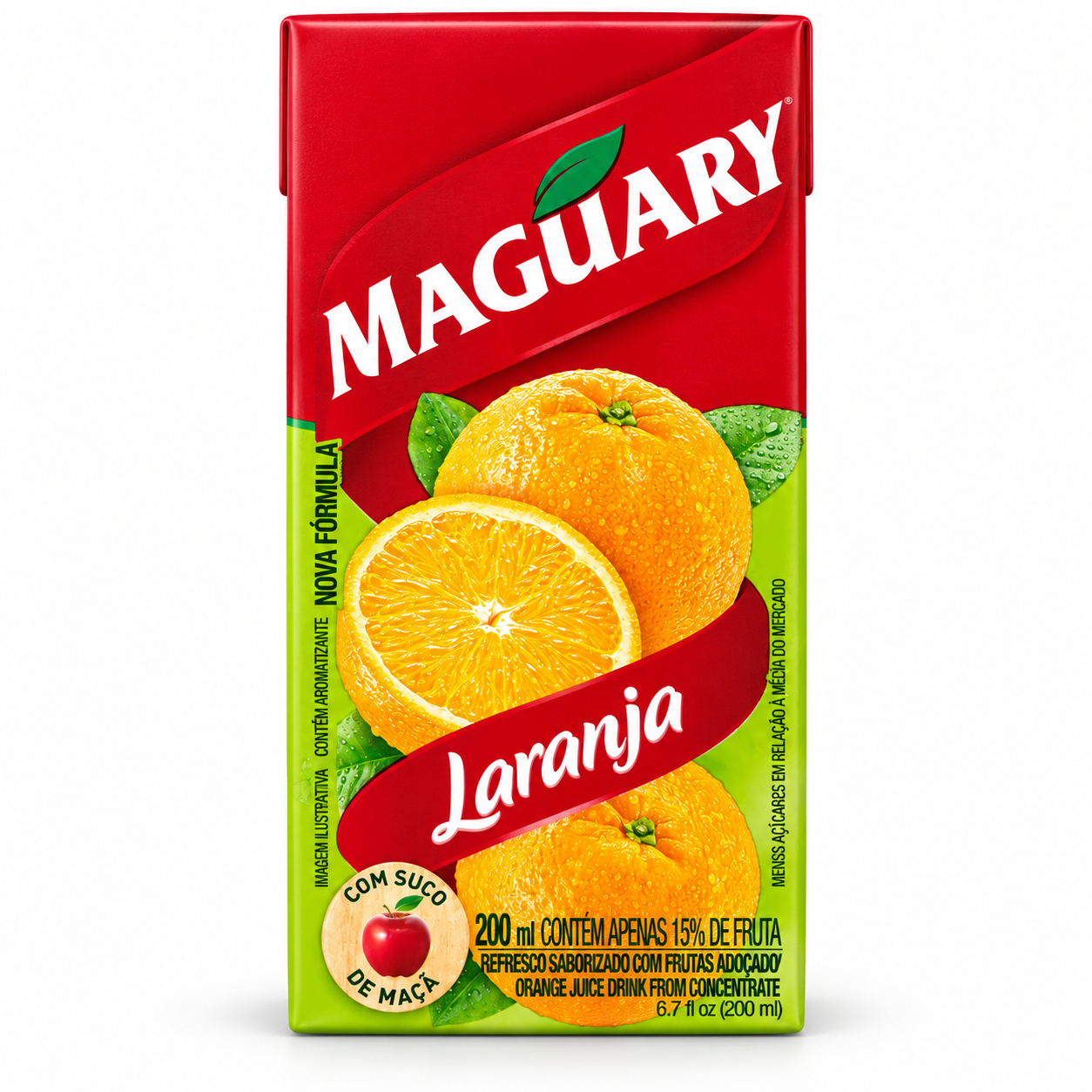 Suco de Laranja Pronta para Beber 6.8 fl oz / 200 mL – Maguary 261076    -    Orange Juice Beverage 6.8 fl oz / 200 mL – Maguary