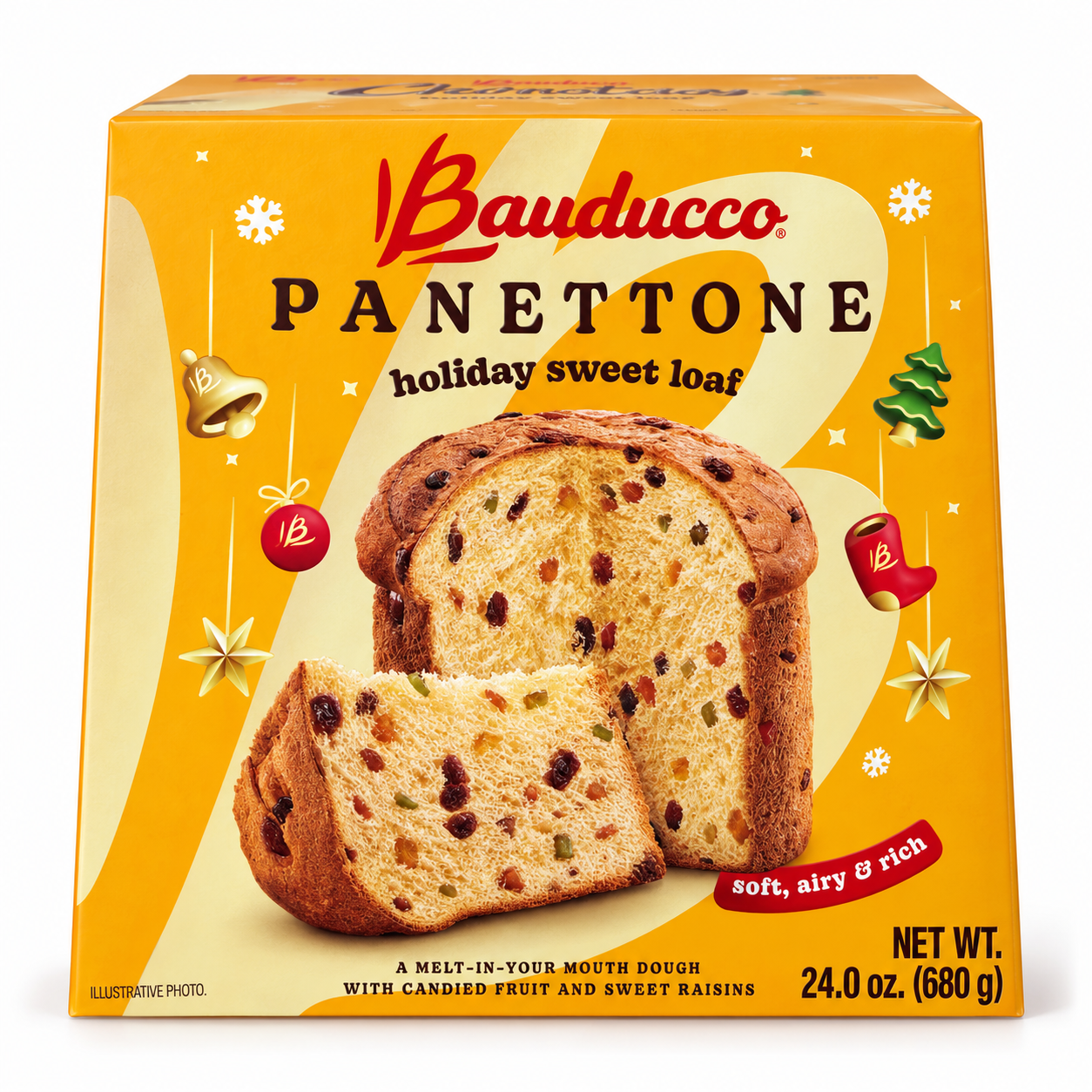Panettone com Uvas-Passas Sun-Maid 24.0 oz / 680 gr – Bauducco / Sun-Maid 261076    -    Sun-Maid Raisin Panettone 24.0 oz / 680 gr – Bauducco / Sun-Maid