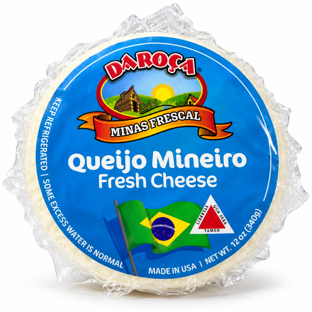 Queijo Mineiro Frescal 12 oz / 340 gr – Da Roça 261076 - Minas Fresh Cheese 12 oz / 340 gr – Da Roça