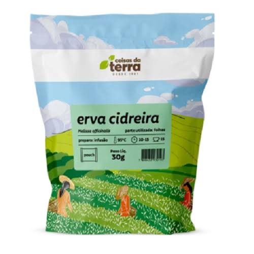 Cha  Capim Cidreira 50gr Terra Santa